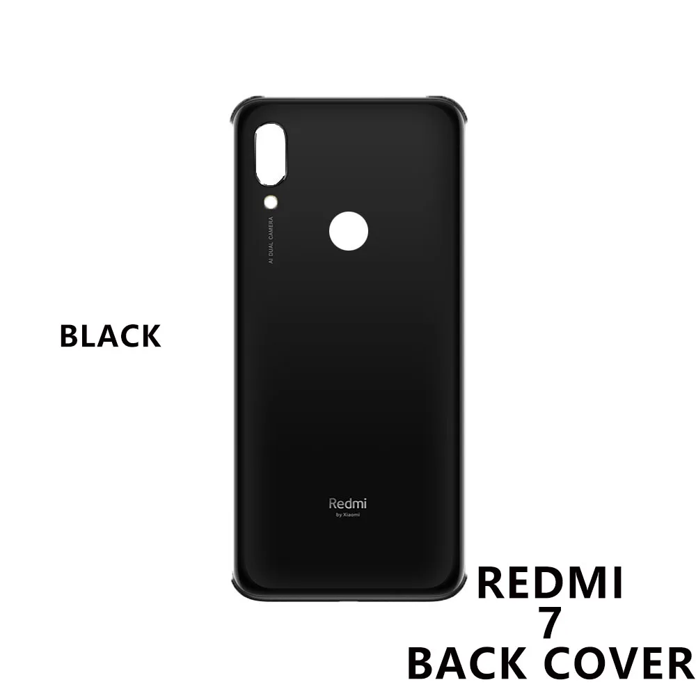 Чехол для Xiaomi redmi 7, Задняя стеклянная панель, Корпус задней двери, чехол для redmi 7 redmi 7, задняя крышка батареи+ подарок