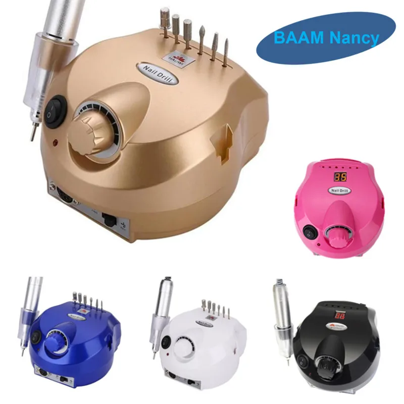 35000 rpmelectric машинка для маникюра Электрический маникюр drillWith 2 handlesManicure инструменты