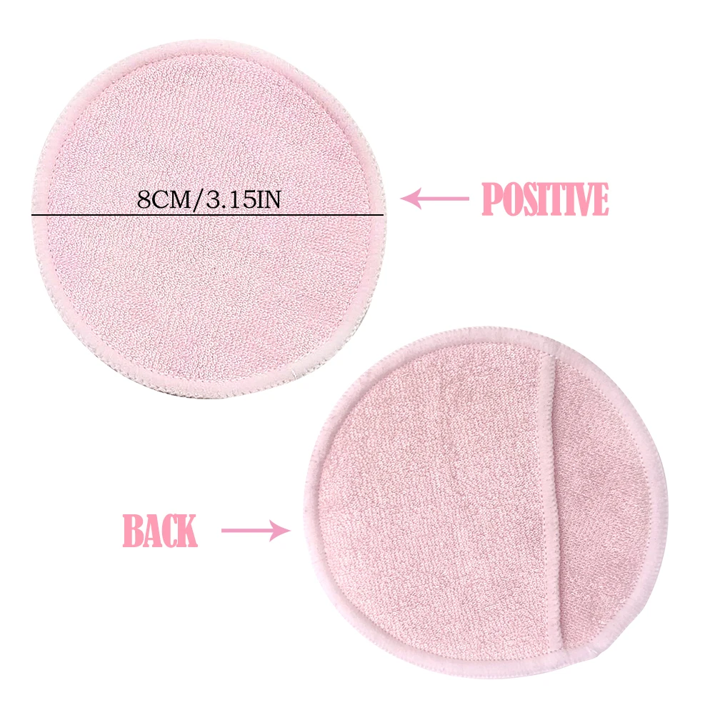 Reusable Bamboo Cotton Pads Washable Makeup Remover Pad Soft Face Skin Cleaner Facial Cleaning Beauty Tool With Bag 6