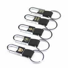 Металлический+ Кожаный Автомобильный брелок для ключей, брелок для салона автомобиля для Citroen FORD сиденье Toyota LEON OPEL LADA SKODA HONDA NISSAN VOLVO