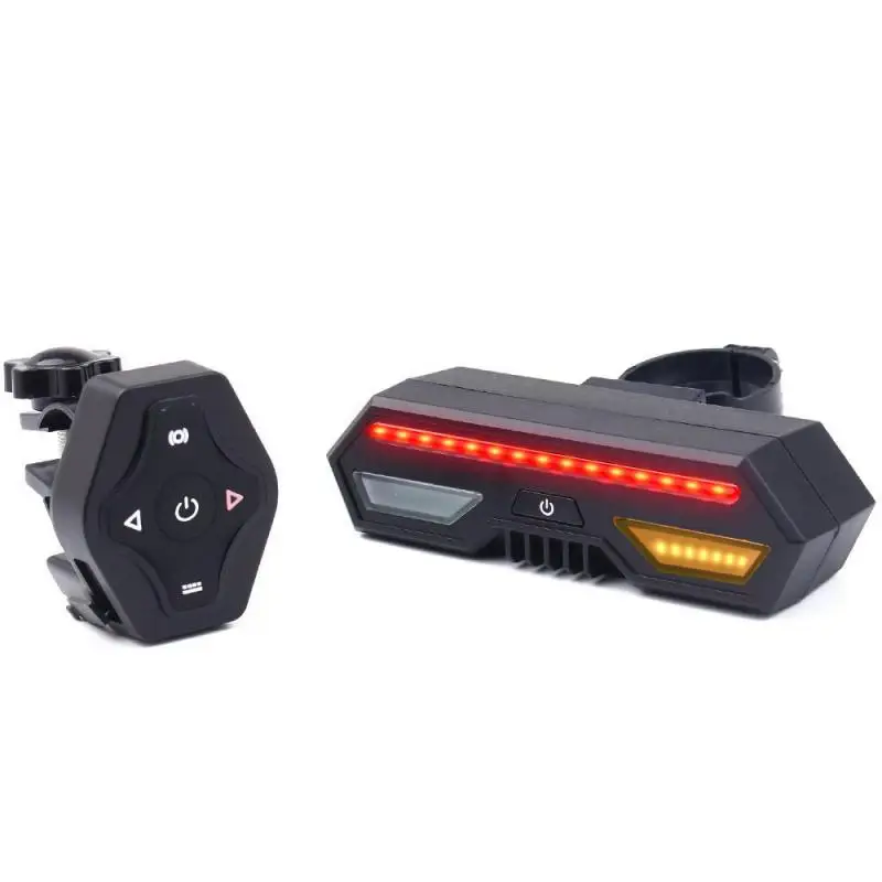 Wireless Bike light Brake Bicycle Rear Light laser tail lamp Smart USB Rechargeable Cycling Accessories Remote Turn led 8