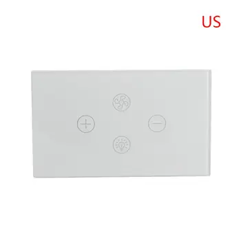

Smart Wifi Fan Light Switch EU/US Ceiling Fan Lamp Switch Timer Setting N0HB