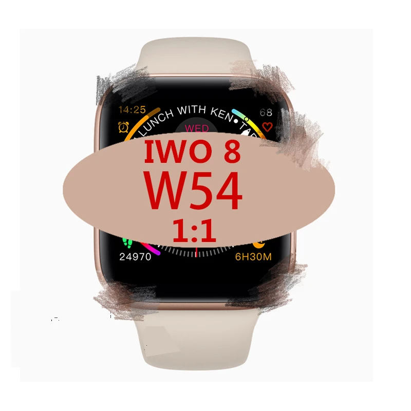 

Smartwatch 44mm Case BT Call Reminder iwo 8 9 10 series 4 For IOS & Android Phone IWO smart watch