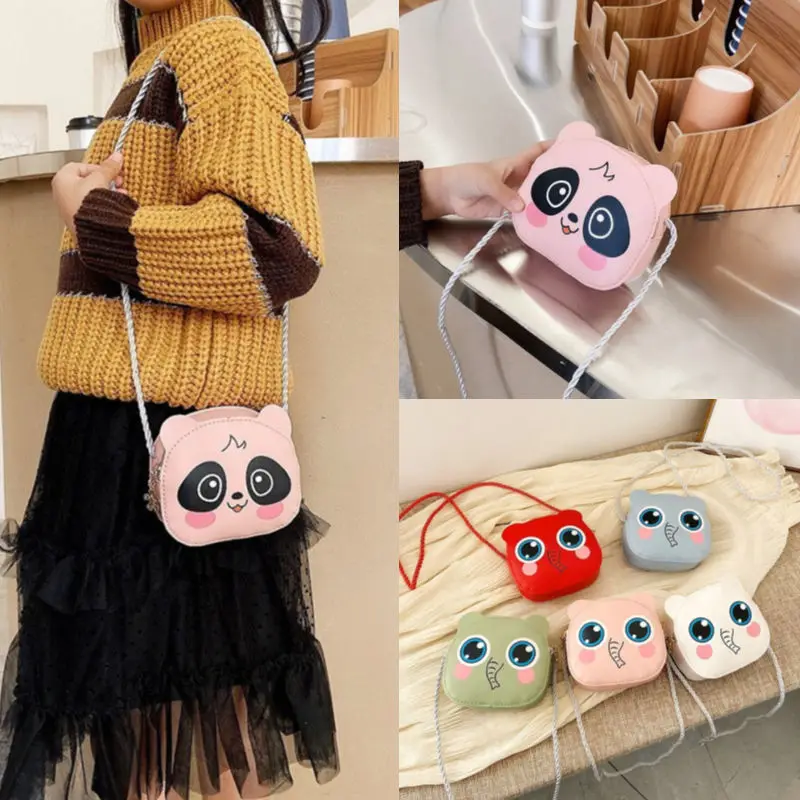 Niños lindo pequeño bolso bandolera dibujos bolsos para princesa bebé de las niñas accesorios bolso de hombro Mini monedero de la moneda