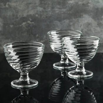 

Set of bowls for ice cream "Swirl", 3 pcs