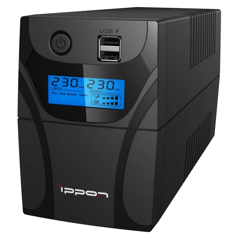 Источник бесперебойного питания Ippon Back Power Pro II 700 420Вт 700ВА черный|Бесперебойное
