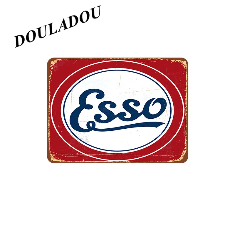 [Douladou] Esso Texaco кастрол табличка винтажная металлическая жестяная вывеска Настенная картина для гаража домашний декор 30*20 см - Цвет: 8