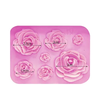 

Silicone Cake Chocolate Mold Rose Flowers Wedding Cake Decorating Tools Fondant Sugarcraft Mold