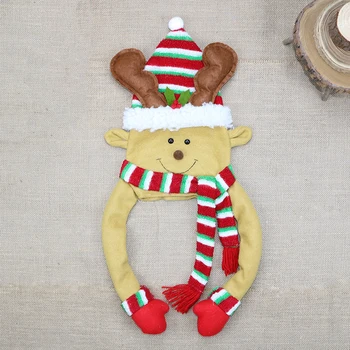 

Old Man/Snowman/Elk Pattern Christmas Tree Hat Pendant Home Hanging Decoration
