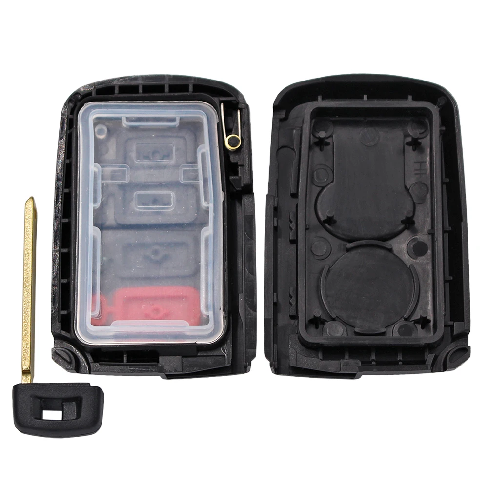 Car Key Shell 2/3/4 Button Smart Remote Fob for Toyota Avalon Camry RAV4 with Emergency Key