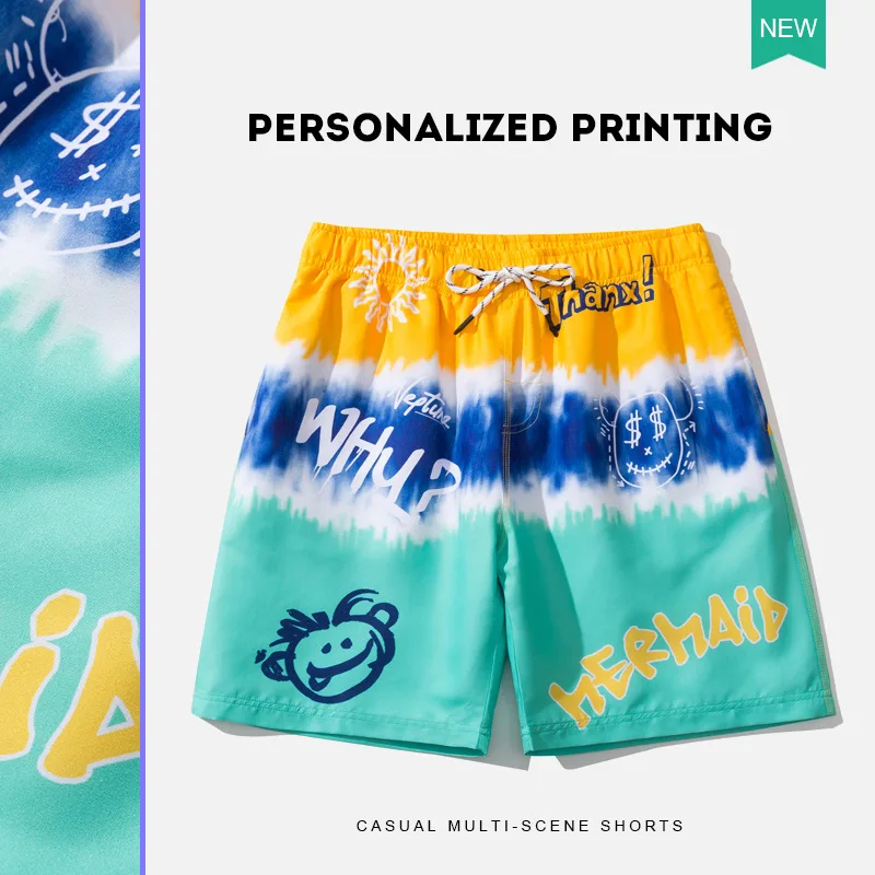 2021 Summer Mens Swimming Shorts Quick 