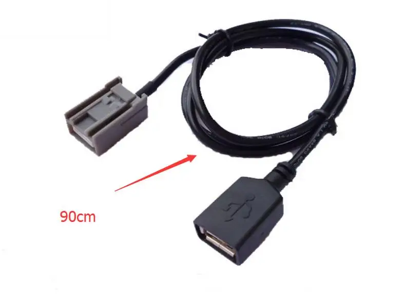 50 шт. Автомобильный USB Кабельный адаптер удлинитель провода для Honda Mitsubishi 2009 вперед аудио медиа музыкальный интерфейс детали для отделки автомобиля