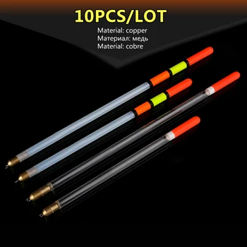 

10pcs/lot Clear Plastic Fishing Floats Tubes Transparent Pipe Drift Loaded Clear Coarse Fishing Sensitive Waggler