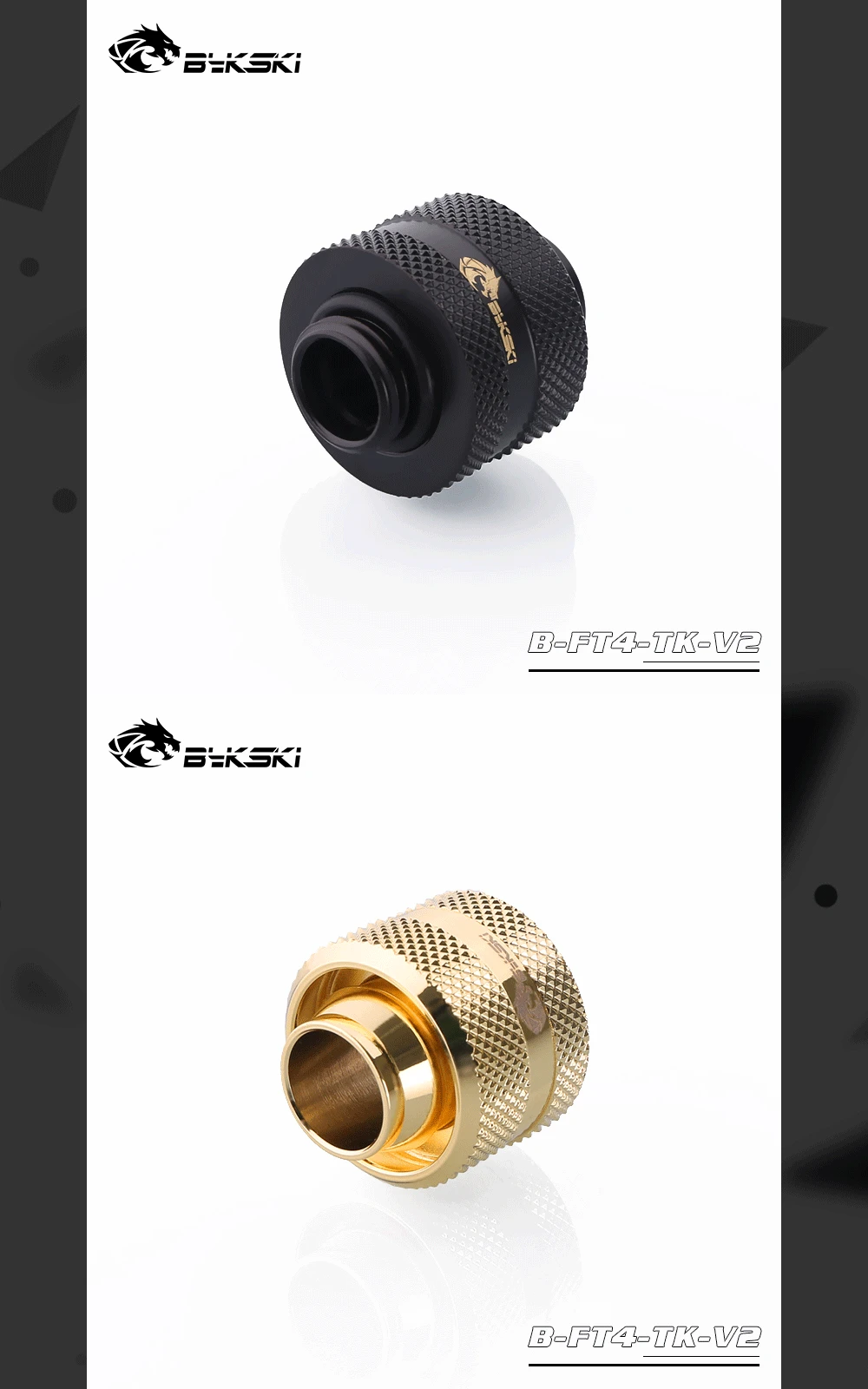 Bybykski B-FT4-TK-V2, 1/" ID* 6/8" OD 13x19 мм Мягкие трубные фитфитинги, G1/" фитаксессуары для мягмягмягмягких трубок