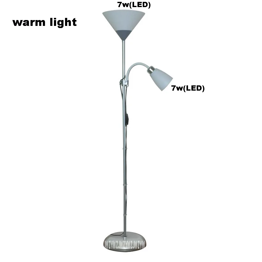 L002 Напольная Лампа с двойной головкой для гостиной, спальни, креативная простая светодиодная прикроватная декоративная Вертикальная Светодиодная настольная лампа E27 220 В - Цвет абажура: B