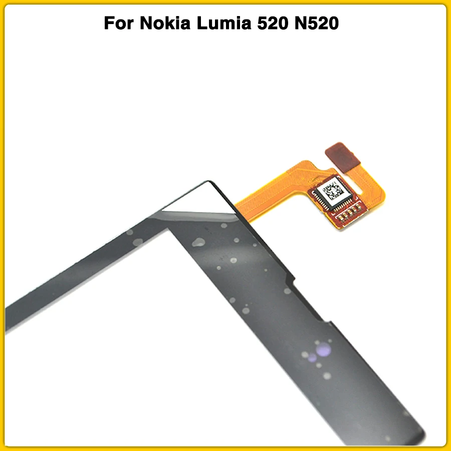N520 сенсорный экран 4," для Nokia Lumia 520 N520 сенсорный экран панель дигитайзер сенсор Переднее стекло Замена объектива