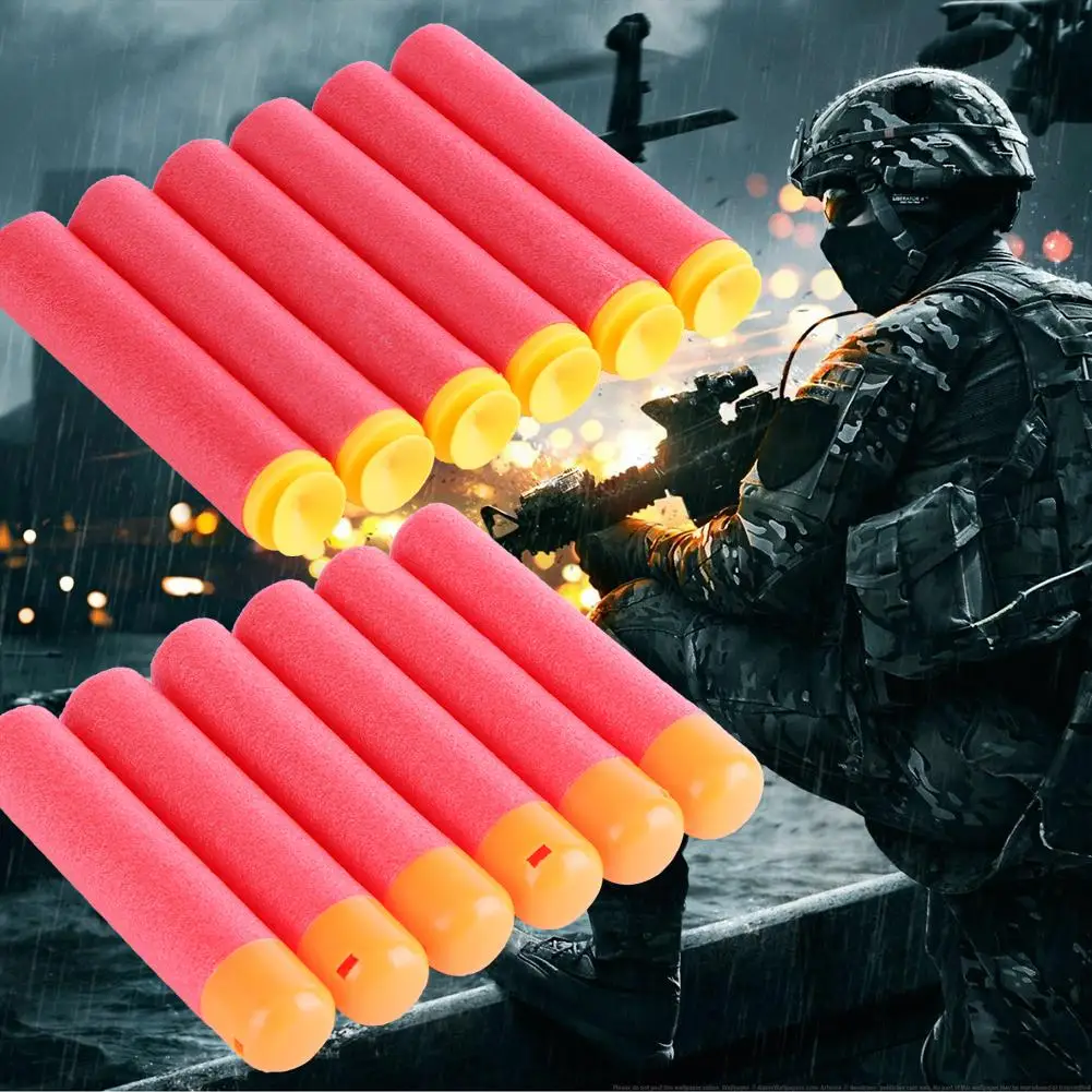

6pcs/lot For Nerf Bullets EVA Foam Soft Hollow Hole Head 95mm Refill Bullet Darts for Nerf Toy Gun Accessories for Nerf Blasters