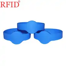 ID 125 кГц T5577 Перезаписываемый RFID водонепроницаемый силиконовый браслет аксессуары для контроля доступа 65 мм много цветов на выбор 10 шт