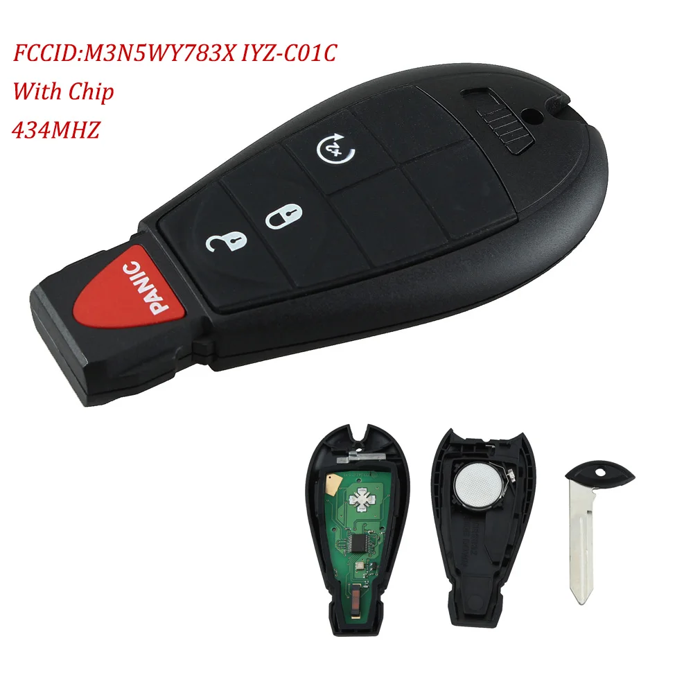 

Replacement Refit Car Key Fit For Dodge Ram 1500 2500 3500 4500 Fobik Remote Star Key Fob Keyless Remote With Chip7941 P28