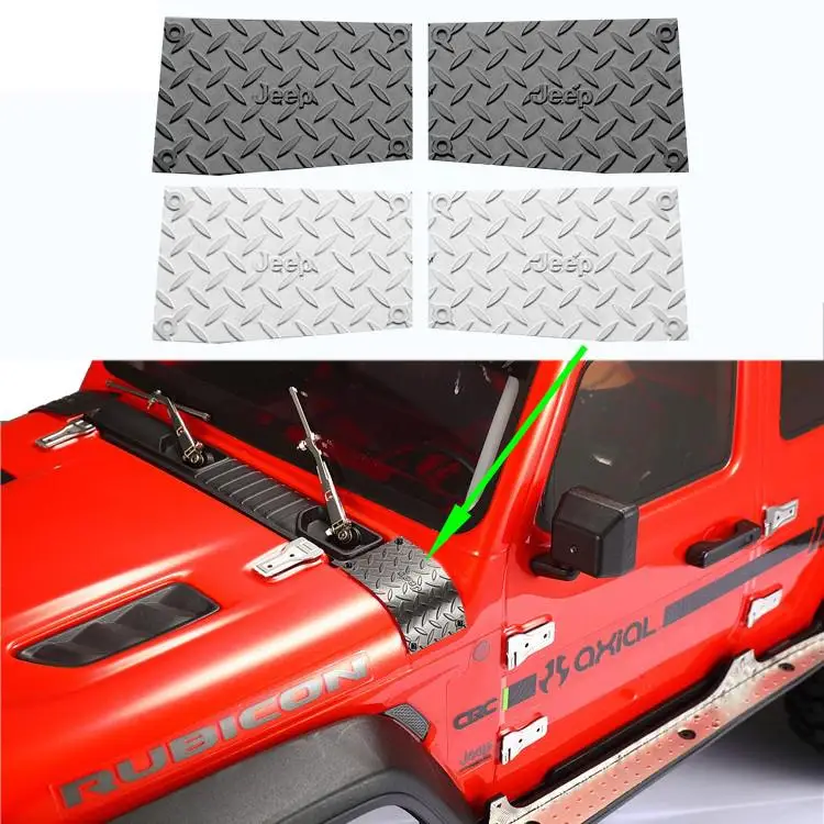 Осевая SCX10 III JEEP Wrangler декоративная пластина для капота jeep A-pillar beam боковая угловая