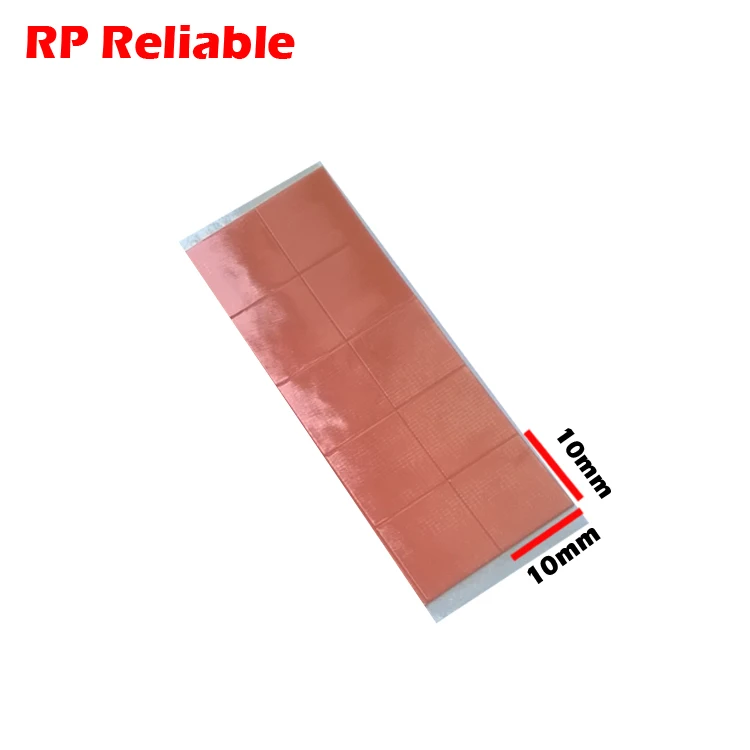 10pcs Square 10mmx10mm Double Sided Sticky Thermally Conduct Pads Hot
