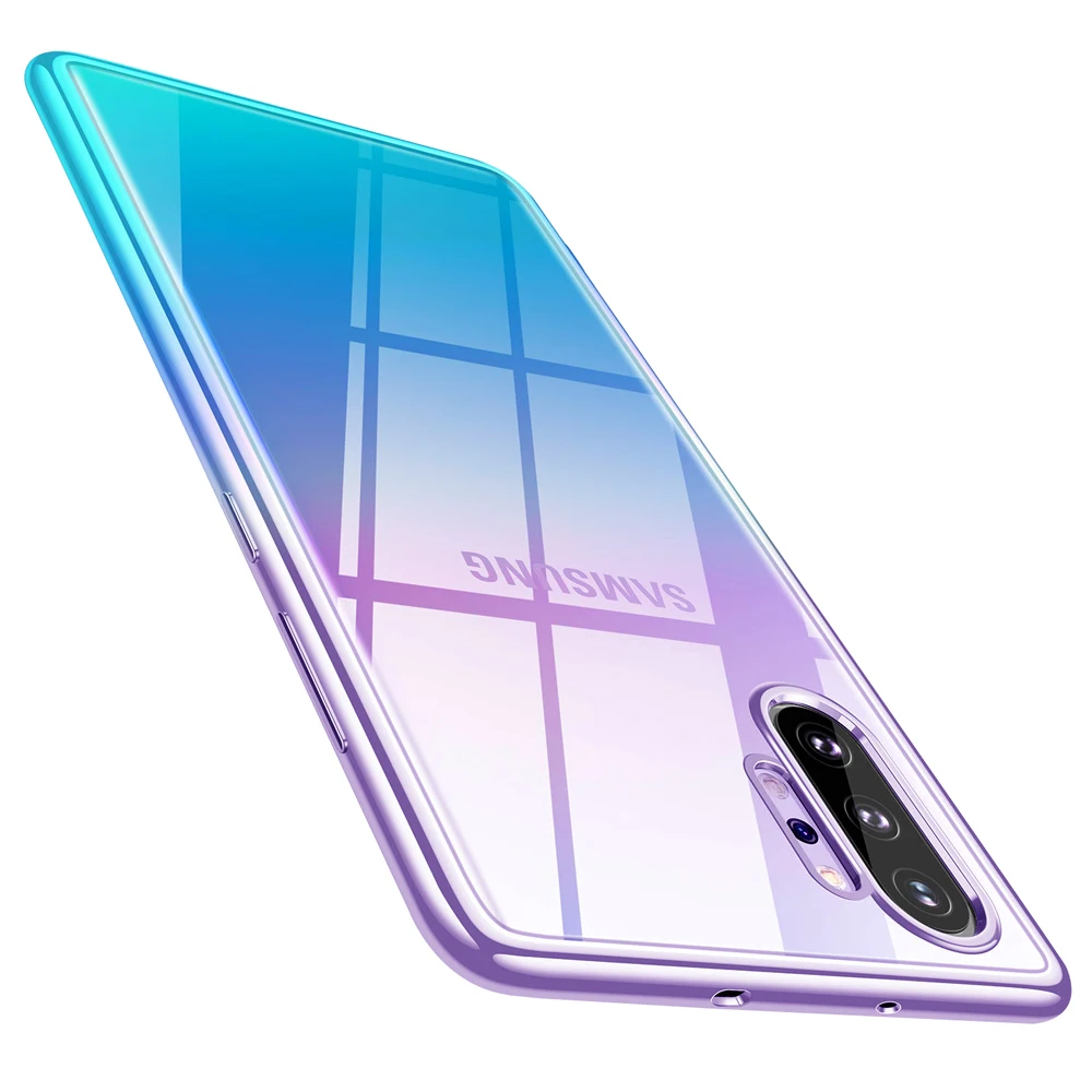 Чехол для Galaxy Note 10 Plus, кристально чистый, ультратонкий, мягкий, TPU, чехол, совместимый с samsung Galaxy Note 10 Plus/Note 10