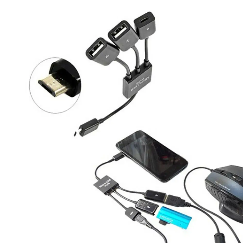 3/4 порт Micro USB данных питания зарядки OTG хаб кабель для планшет телефон Android