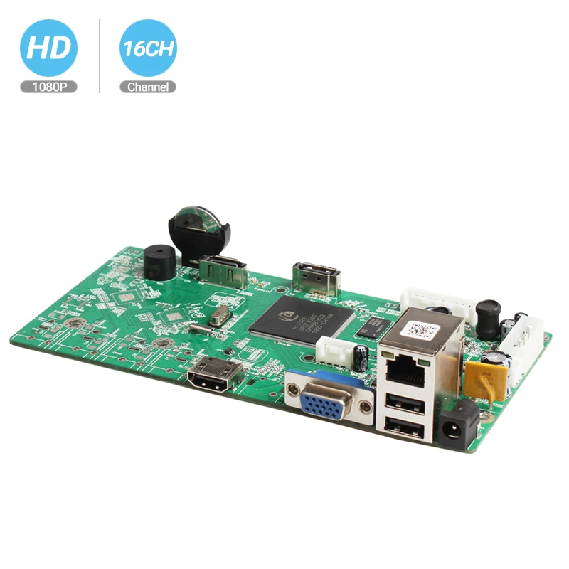 BESDER XMEye P2P 16CH 1080P CCTV NVR плата HI3520D 4CH 5MP видеорегистратор модуль 2 SATA порта ONVIF датчик