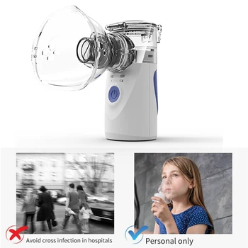 

Portable USB Atomizer Medical Nebulizer Handheld Asthma Steaming Inhaler Adult Kids Respirator Humidifier Health Care