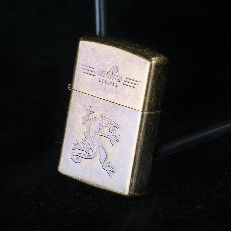 Bronze gecko Металлическая выбивающаяся масляная Зажигалка кремневая огонь керосин шлифовальный круг Зажигалка бензин многоразовая сигарета Ретро гаджеты для мужчин - Цвет: Bronze gecko