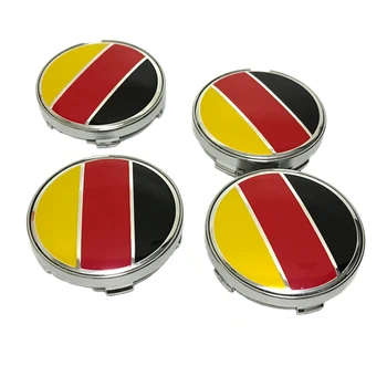 

4pcs 56mm German Flag Alloy Car Wheel Center Hub Caps Sticker Emblem for VW Volkswagen Audi Bmw Mercedes Benz Porsche