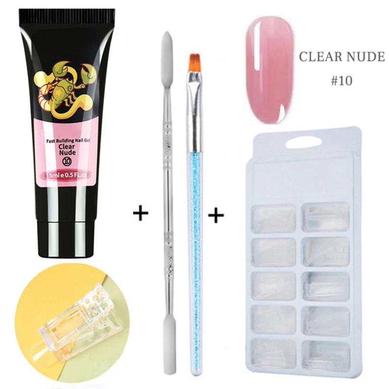 

Quick Building UV Nail Gel Kit Polish Nail Art Extension Acrylic Kits Quick Dry Accessories SSwell