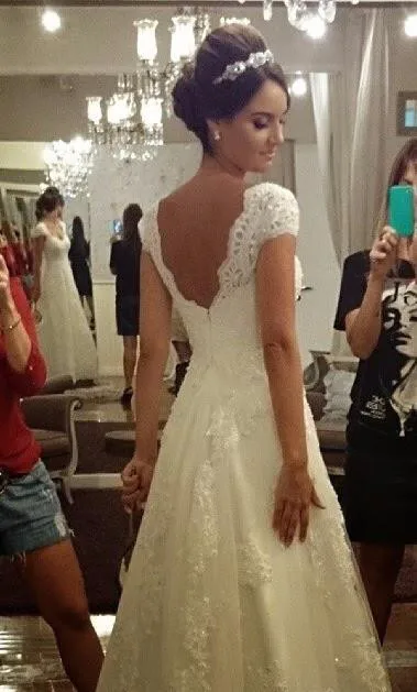 Vestido de noiva, ТРАПЕЦИЕВИДНОЕ кружевное длинное романтическое свадебное платье с открытой спиной, жемчугом и бисером,, платья для матери невесты