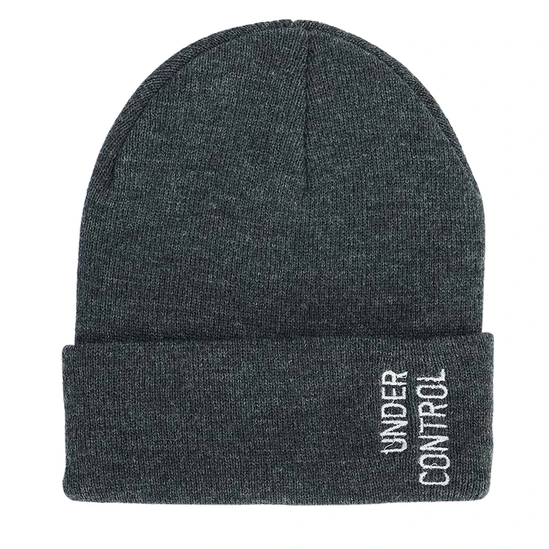 Fashion Winter Hats for Woman Casual Beanies for Men Women Warm Knitted Winter Hat Fashion Solid Hip-hop Beanie Hat Unisex Cap - Цвет: Dark-Gray