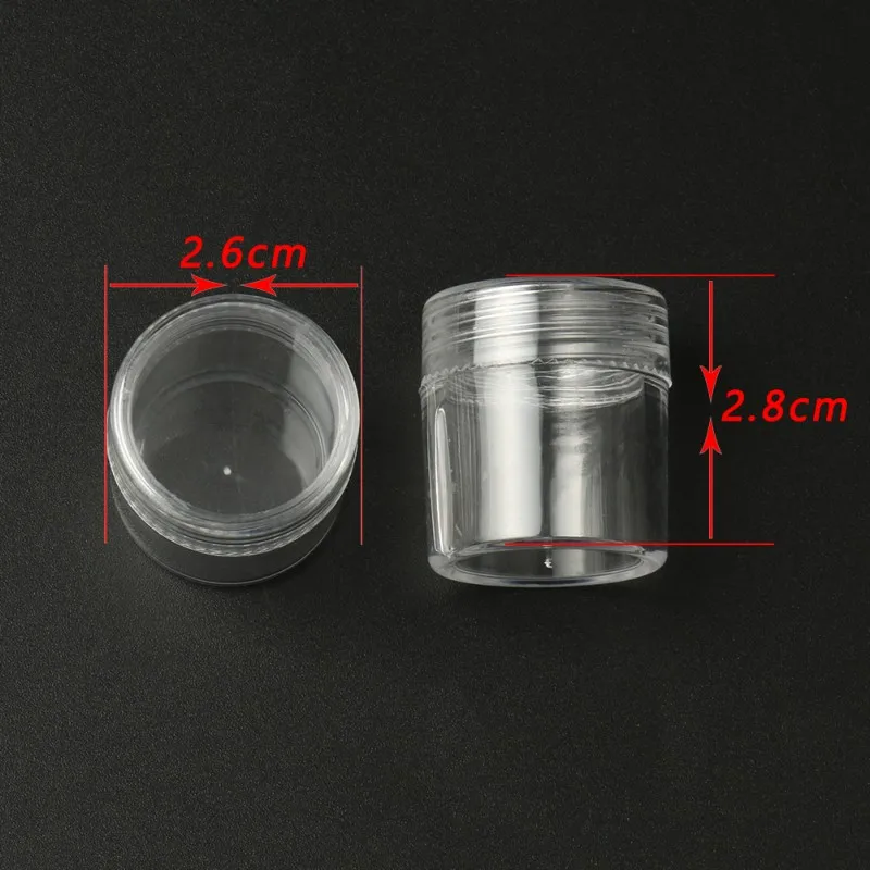 4pcs/lot Plastic Jewelry Box Transparent Storage Container Earring Beads Portable Case for Handmade Diy Jewellery Accessories 