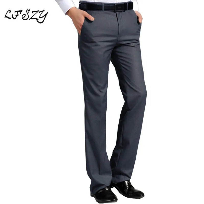 

Men's Suit pants White Straight trousers Business Casual Korean version of Slim trousers More Sizes 29-36 37