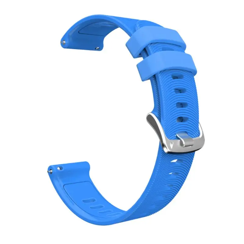 Sky Blue 20 мм наручные силиконовые часы ремешок для GArmin Forerunner 245 245M 645 huawei 2 - Цвет ремешка: Sky Blue