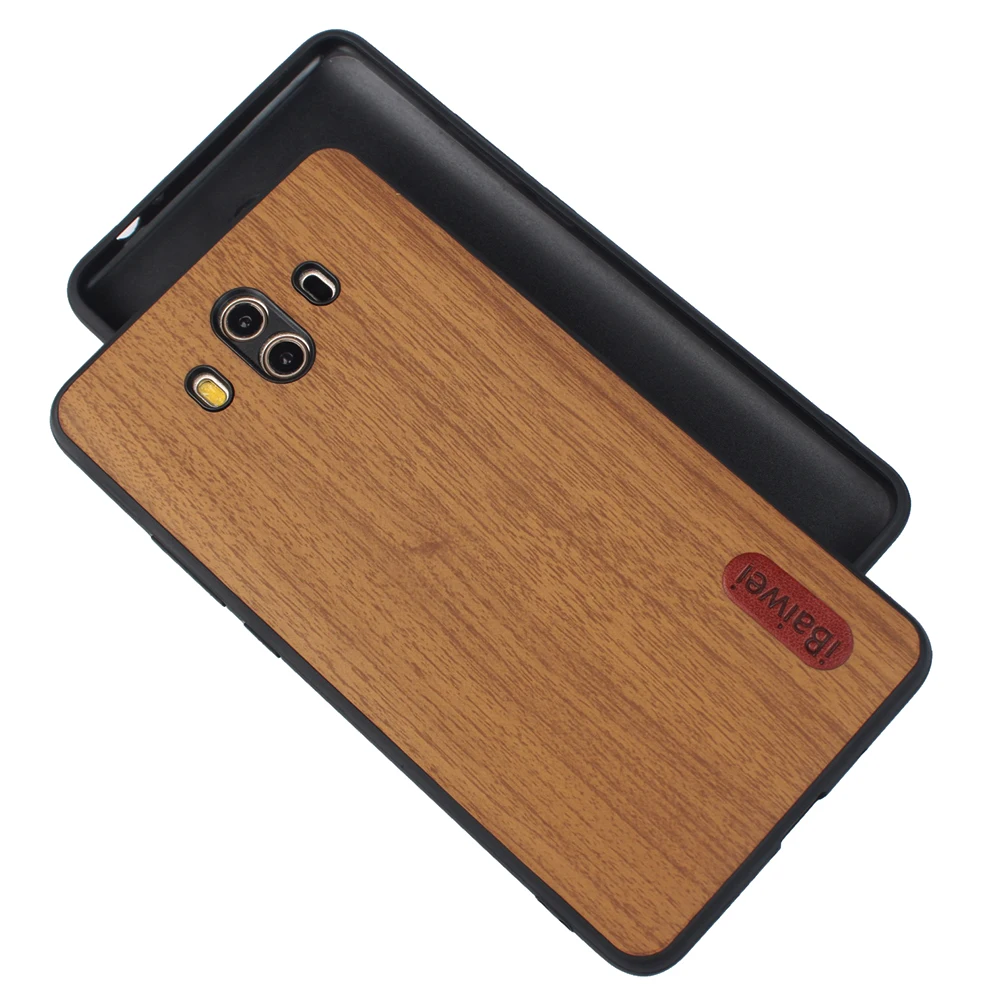 Кожаный чехол для Huawei Mate10 телефона с натуральным лицевым покрытием силиконовая
