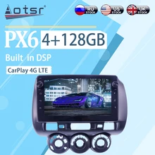 

4+128GB For Honda fit 2006 - 2008 Android 10 BT WIFI Wireless Carplay Car Multimedia Radio Player GPS Navigation Stereo