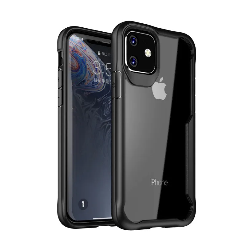 Black Для iPhone 11 11Pro Max чехол 5,8/6,1/6,5 дюймов полный Pretection Противоударная задняя крышка для Apple iPhone 11 телефонные чехлы Coque - Цвет: Black