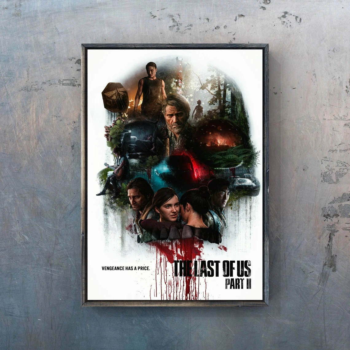 The Last Of Us 2 Videogioco Poster Pc,Ps4, Esclusivo Gioco Di Ruolo Rpg Canvas Poster Personalizzato Regalo Di Grafica Alternativa