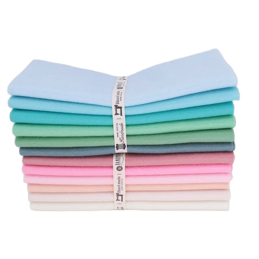 High Density Non-Woven 1.2mm Soft Felt DIY Craft ,Needlework Sewing Dolls Toys Material, Polyester Fabric  12 Pcs/Lot 25cmx28cm