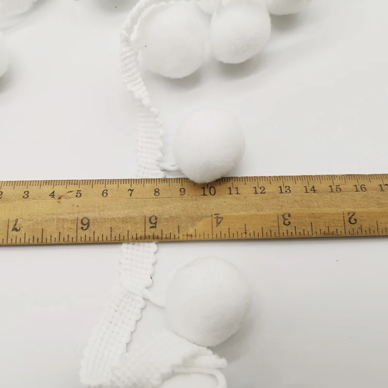 Big 30mm Pom Pom Trim Ball Fringe Ribbon Sew on Fringe Tassel Lace 1/2/3/5yards for DIY Crafts Sewing Accessories tassel accessories tassel trim