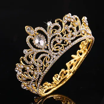 

Bridal Wedding Tiara Crown Wedding Party Alloy Diamond Inlay Hair Accessories FPing