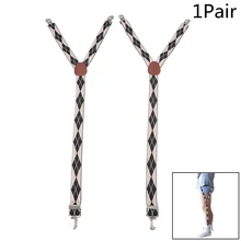 1 пара Рубашка Остается подвязки Y Форма военный держатель Нескользящие зажимы ноги подтяжки 20*600 мм
