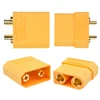 Connecteur de batterie XT90 mâle/femelle, 1 paire, adaptateur banane pour quadrirotor RC, batterie Lipo ► Photo 1/6