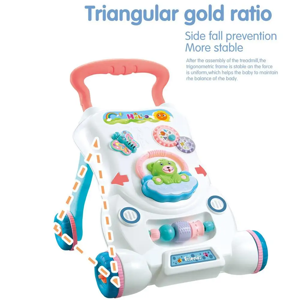 High Quality Baby Walker Toddler Stroller Sit-To-Stand Abs Musical Walker With Adjustable Screw For Child'S Early Learning Toy Gift 17 High Quality Baby Walker Toddler Stroller Sit-To-Stand Abs Musical Walker With Adjustable Screw For Child'S Early Learning Toy Gift