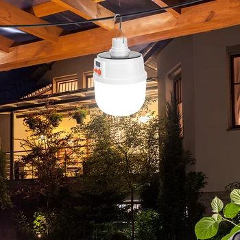

Portable LED Super Bright Ball Bulb Light Solar/Battery Powered Outdoor BBQ Camping Emergency Tent Hanging Lamp