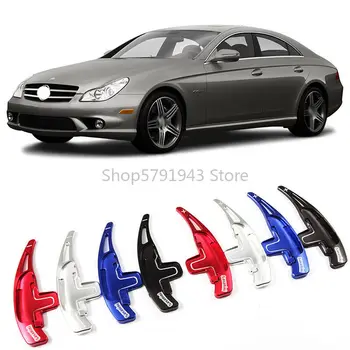 

2PCS Car Alloy Add-On Steering Wheel DSG Paddle Shifters Extension For Mercedes Benz CLS63 AMG 2008-2013