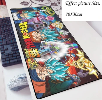 

Popular Anime Dragon Ball Z 3D Printed Large Mouse Pad Black Lock Edge Computer Table Mat Speed Rubber Non-slip Carpet 12